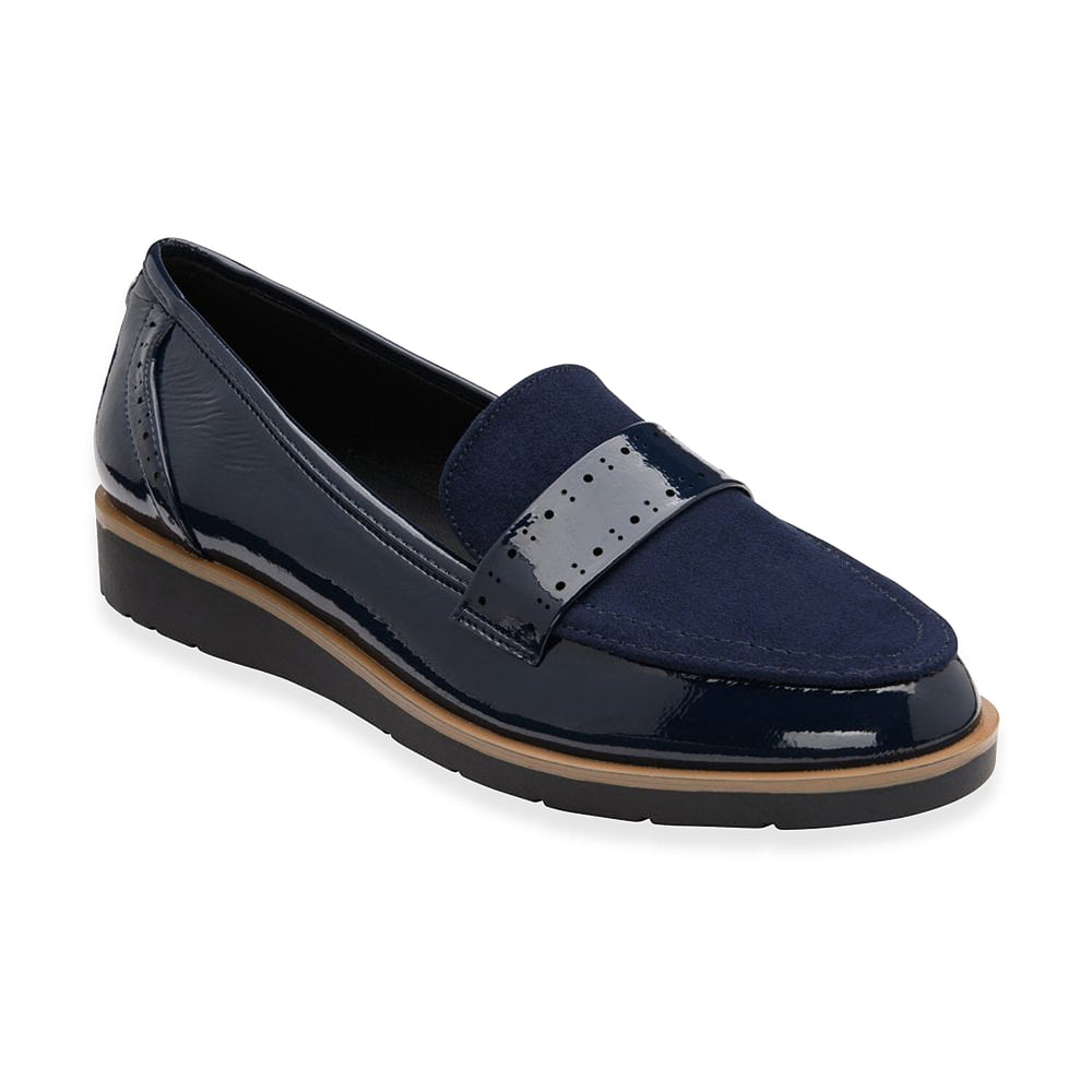 Lotus Ladies Cambridge Loafer Shoe (Size 4) - Navy