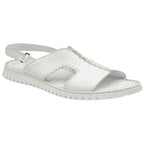 Lotus Ladies White Astrid Open-Toe Mule Sandals (Size - 3)