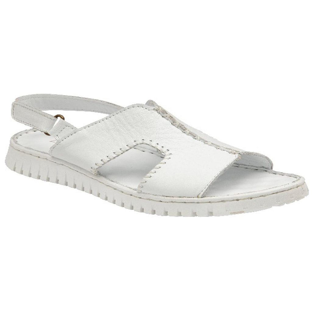 Lotus Ladies White Astrid Open-Toe Mule Sandals (Size - 5)