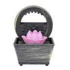 Lotus Water Fountain with LED Light (2 AA Battery, Not Included)