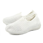 Womens Comfortable Slip-On Shoes (Size 5) - White