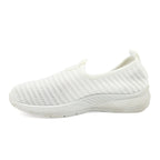 Womens Comfortable Slip-On Shoes (Size 5) - White