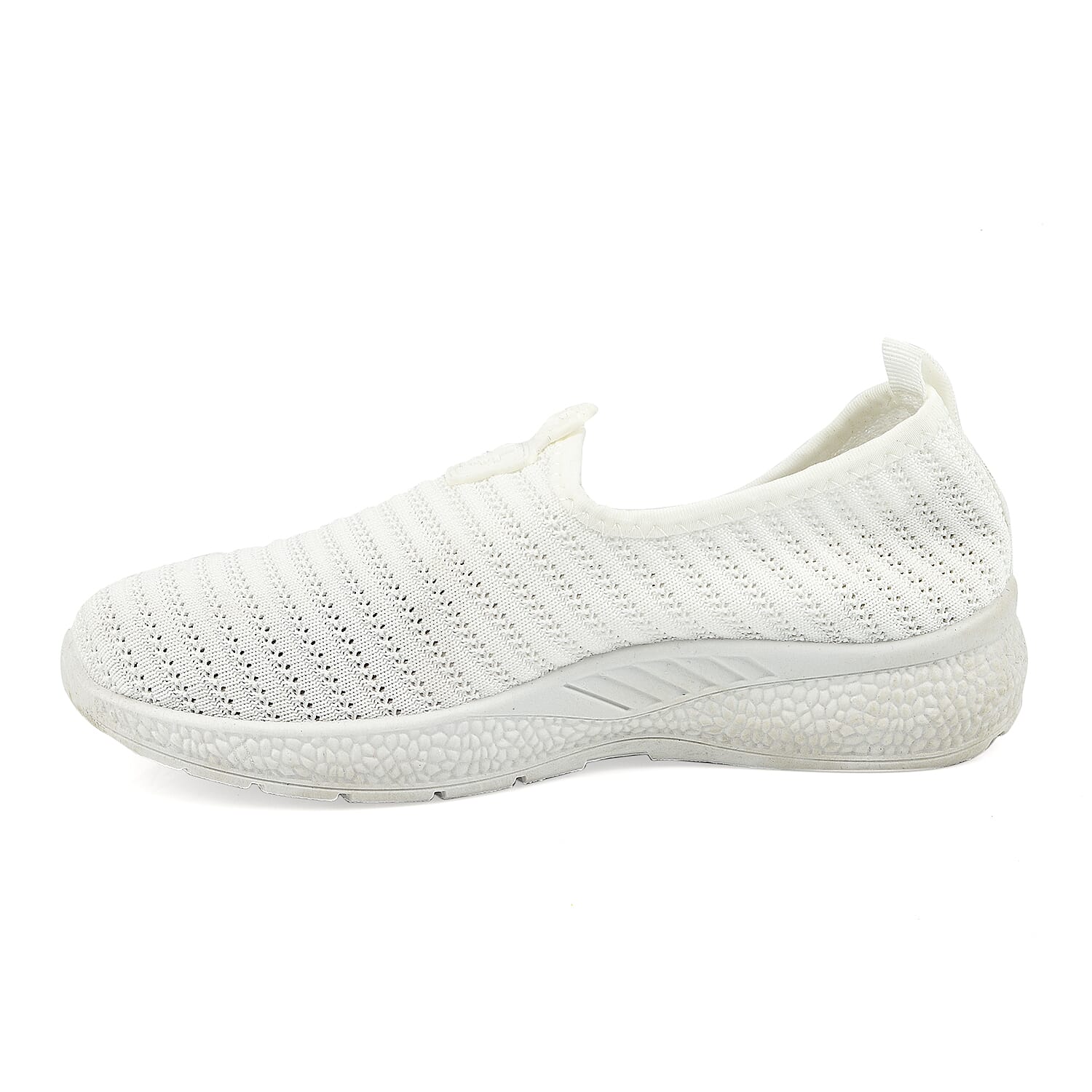 Womens Comfortable Slip-On Shoes (Size 5) - White