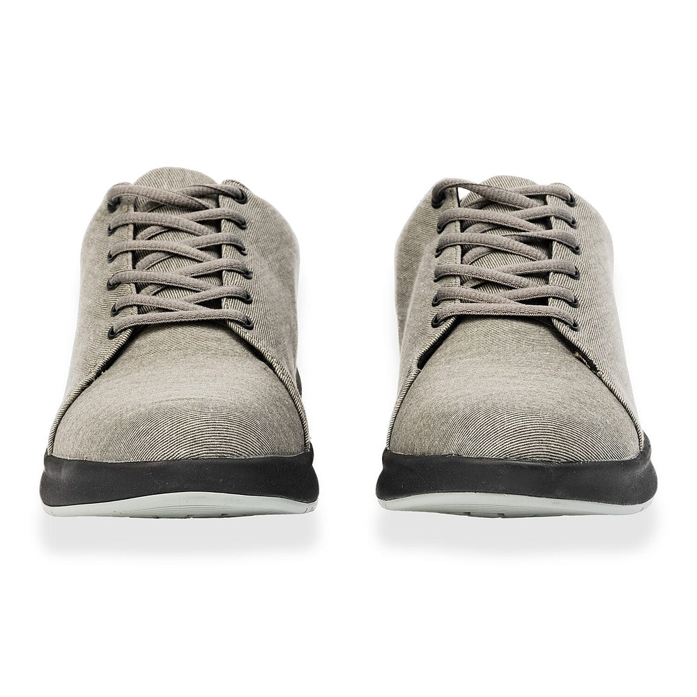 Luginger Mens Textured Lace-Up Trainers (Size - 7) - Grey