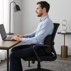 Lumbar Support Cushion For Chair - Ergonomic design seat cushion with High-density Memory Foam (Size 34x32x12cm)