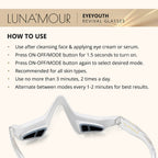 Lunamour Eye Youth Revival EMS - Light Therapy Anti-Aging Under Eye Device with Free Lifetime Warranty