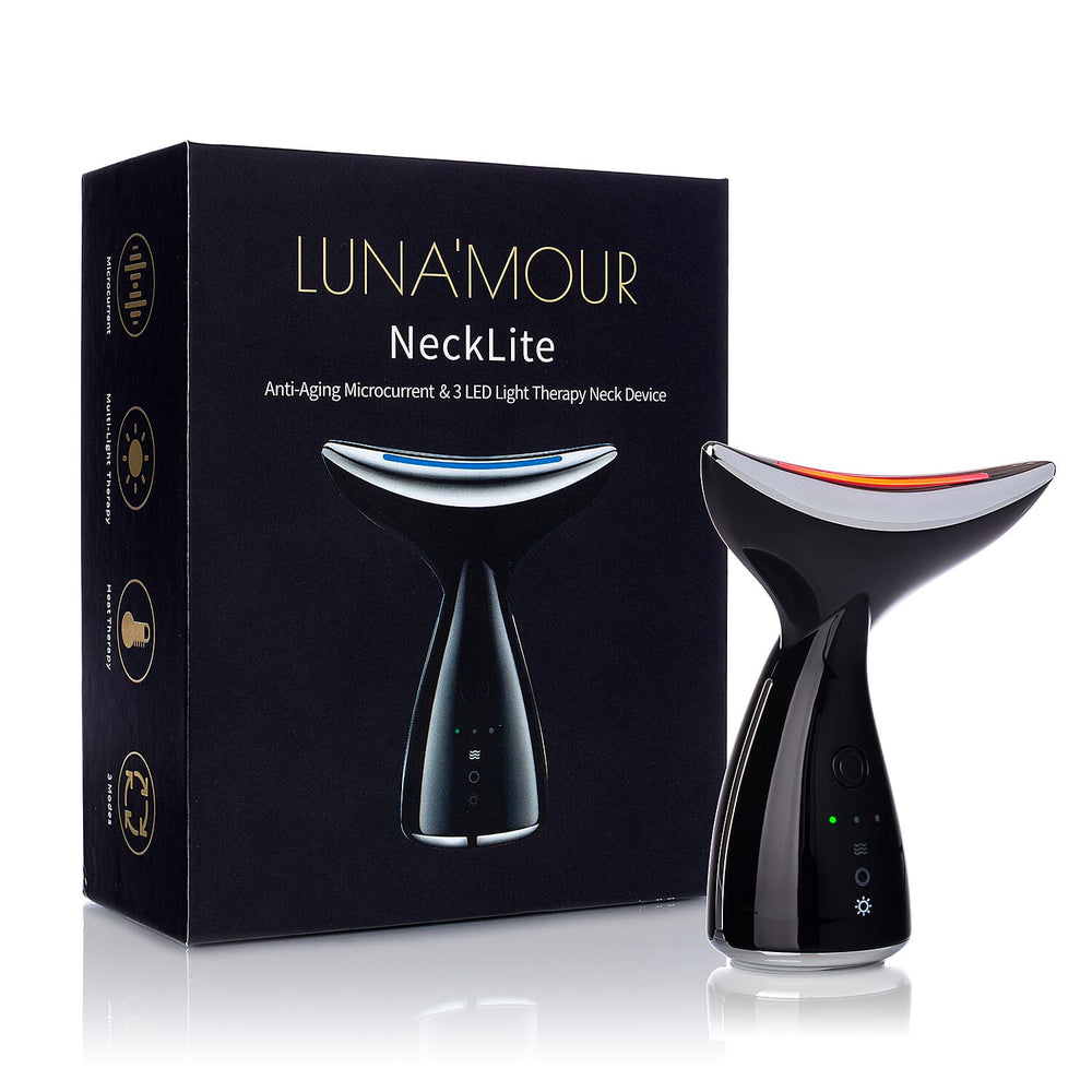 Lunamour Necklite EMS Trio LED Therapy Anti-Aging Neck Device