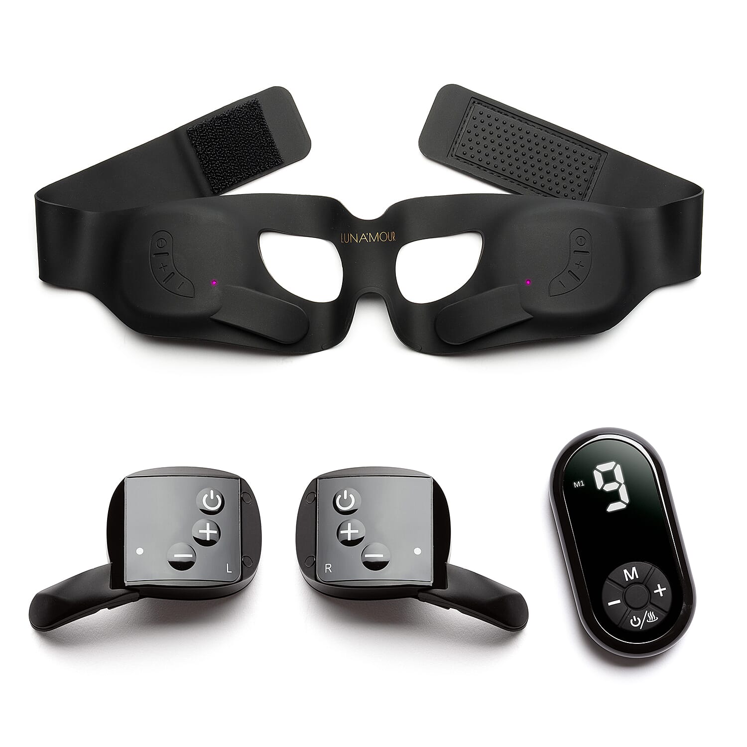 NATALIAS PICK OF CLEARANCE 2025 - Lunamour Onyx EyeFix PRO EMS Silicone Eye Mask with Lifetime Warranty