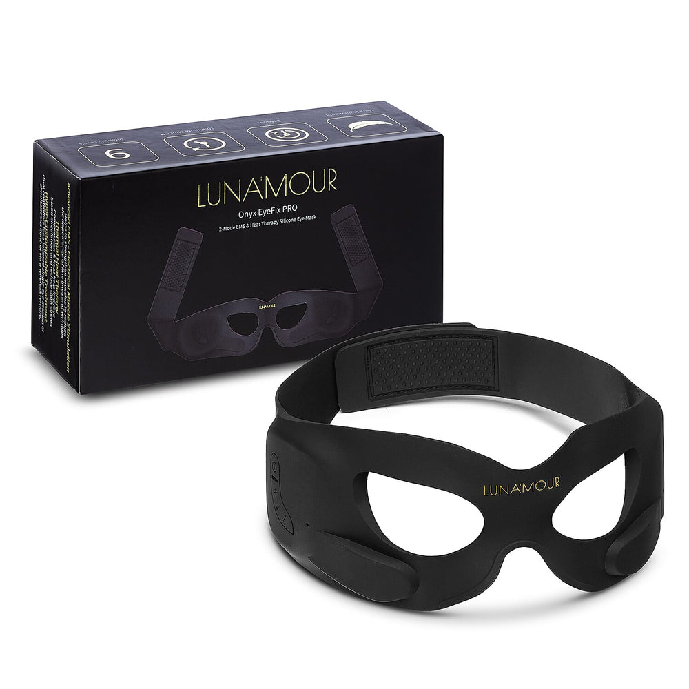 NATALIAS PICK OF CLEARANCE 2025 - Lunamour Onyx EyeFix PRO EMS Silicone Eye Mask with Lifetime Warranty