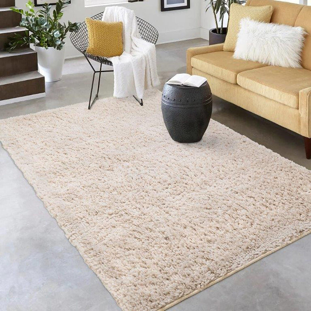 Luxe Cosy Rug (Size 160x110 cm) - Cream