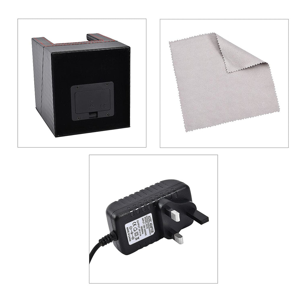 Luxury Edition Automatic Watch Winder Box (Size 12x16x13 cm) - Black