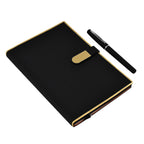 Luxury Notebook - Pen Set- Presented in a Gift Box - Black