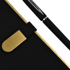 Luxury Notebook - Pen Set- Presented in a Gift Box - Black