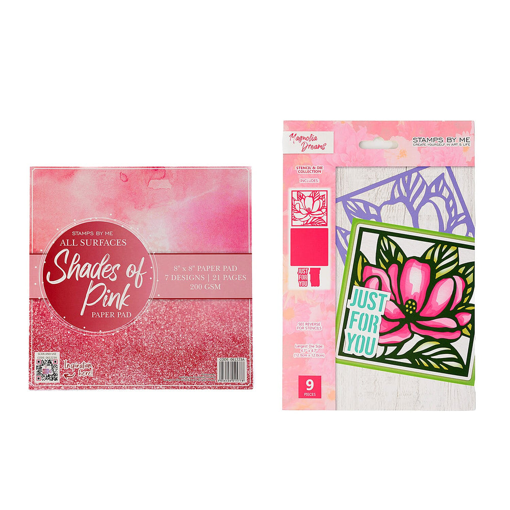 MAGNOLIA DREAMS DIE STENCIL AND PAPER DUO