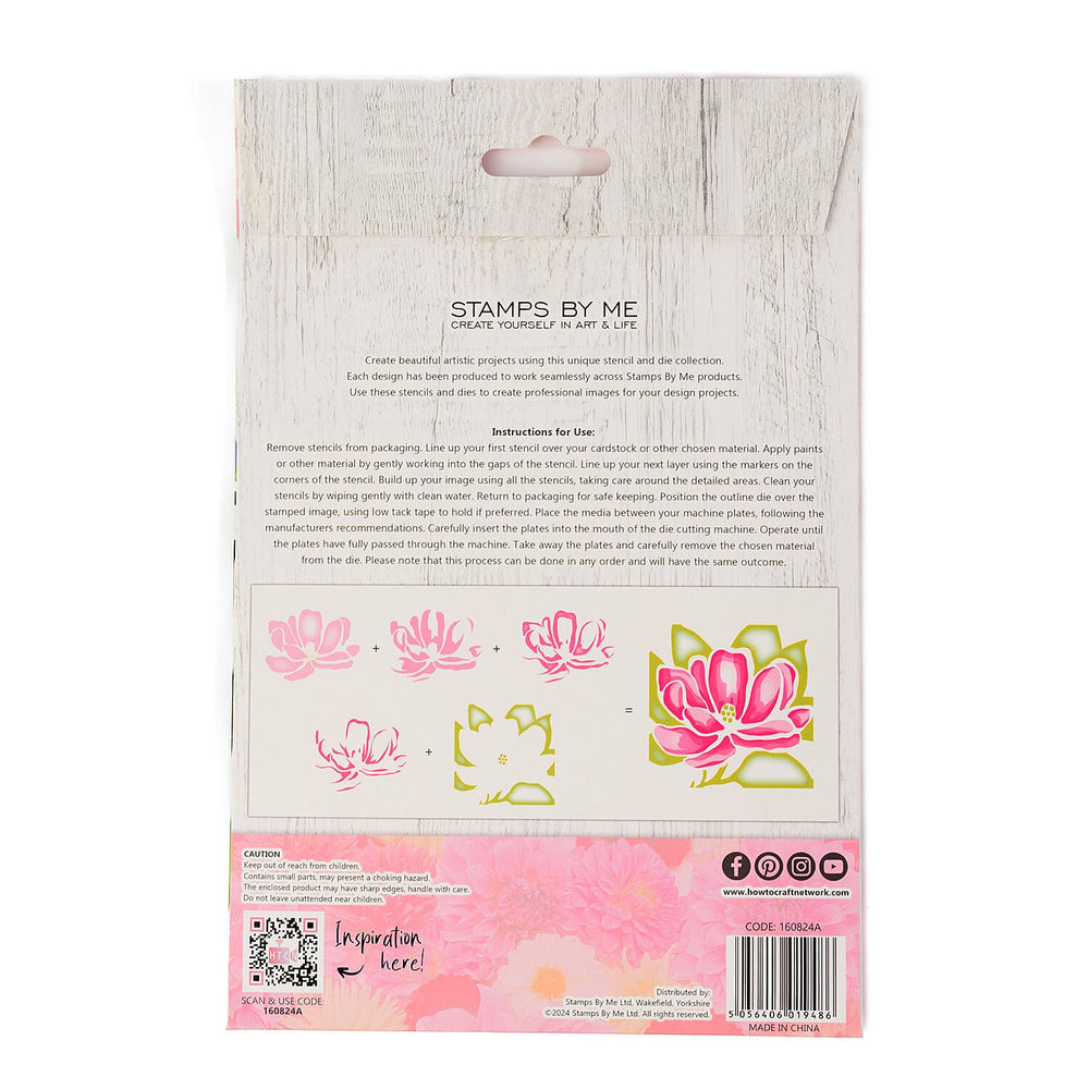 MAGNOLIA DREAMS DIE STENCIL AND PAPER DUO