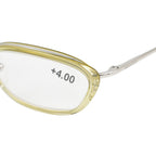 MAX MARA Rectangular Cat Eye Readers (Power 4.00) - Green