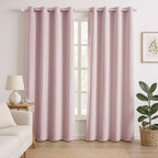 MONEY SAVER- Set of 2 -UV Protected Heat Retaining Thermal, Blackout Curtains with Metal Eyelets (Size 240x132 Cm -  94.4 x 51.9 inches) - Cream