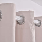 MONEY SAVER- Set of 2 -UV Protected Heat Retaining Thermal, Blackout Curtains with Metal Eyelets (Size 240x132 Cm -  94.4 x 51.9 inches) - Cream