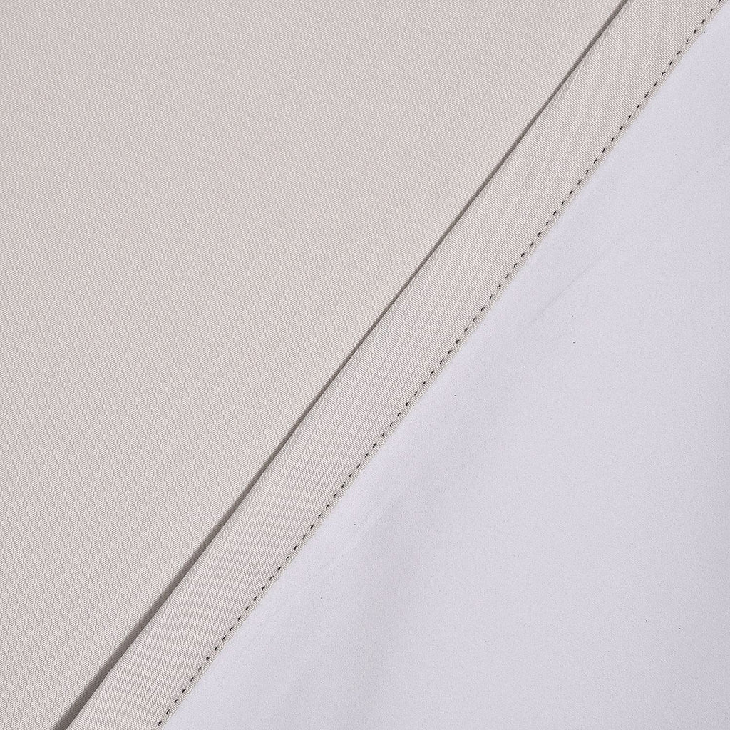 Set of 2 - Homesmart Heat Repelling Blackout Curtains with Metal Eyelets (Size 240x132 Cm) - Beige