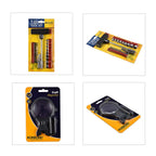 Set of 3 - RFID Travel-Passport Wallet with Card Slots Organizer, 22 Pieces Combination Screwdriver Set and Magnifier