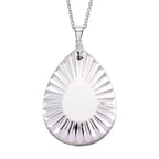 Magic Color Crystal Pendant with Chain (Size 24) Stainless Steel  2.010  Ct.