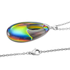 RC01-31 Pendant with Chain (Size 24) Pure White Stainless Steel