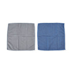 Set of 22 - Magic Sponge Eraser with Microfibre Cleaning Towel (12Pcs Sponge Erazer-10Pcs Towel) - Light Grey & Light Blue
