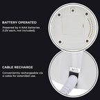 Magical Electrostatic Ball Table Lamp (Battery 4 AAA (Not Inc.) - White