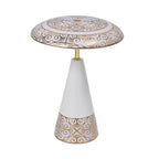Turkish Magnetic Cordless Table Lamp with 3 Color Modes, Touch Control and 360 degree Rotation (31 Cm) - White & Gold