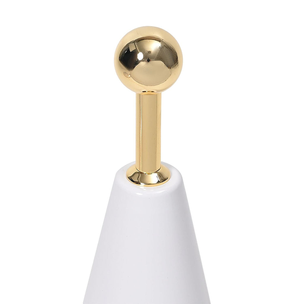 Turkish Magnetic Cordless Table Lamp with 3 Color Modes, Touch Control and 360 degree Rotation (31 Cm) - White & Gold