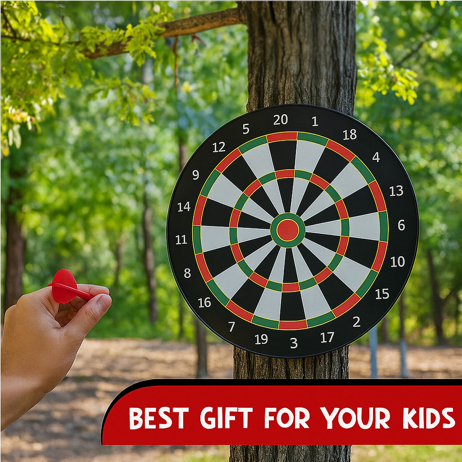 Magnetic Dartboard With 2 Sets of Magnetic Darts