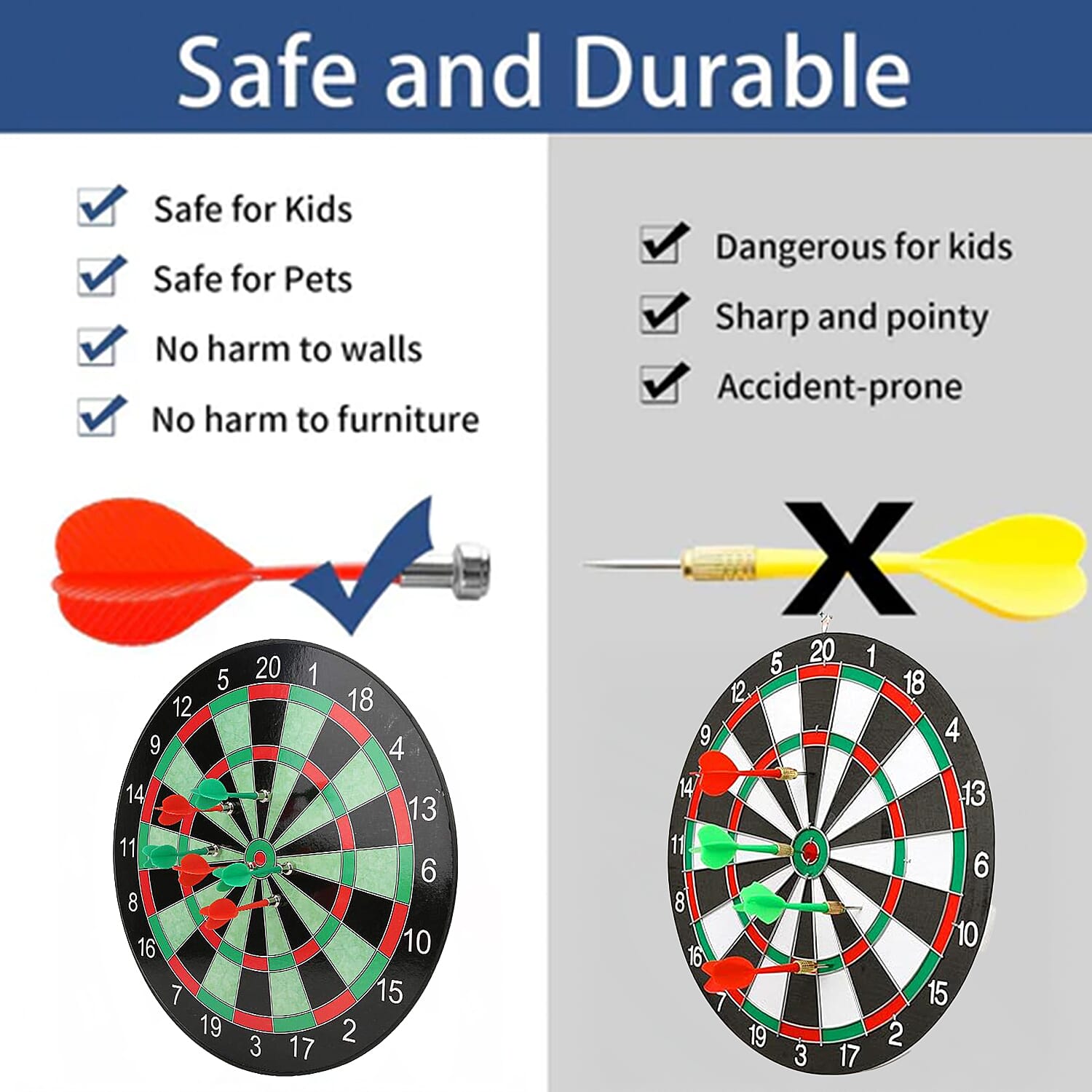 Magnetic Dartboard With 2 Sets of Magnetic Darts