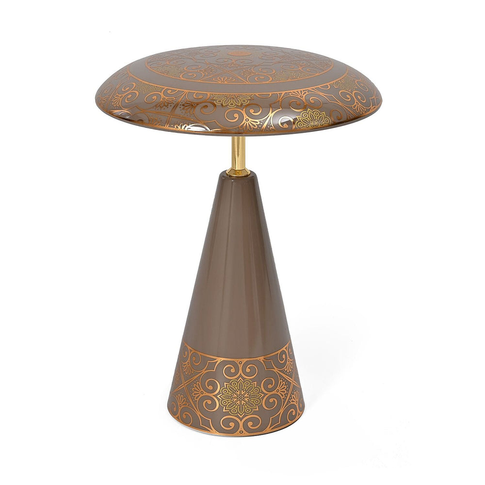 Turkish Magnetic Cordless Table Lamp with 3 Color Modes, Touch Control and 360 degree Rotation (31 Cm) - Mocha & Gold