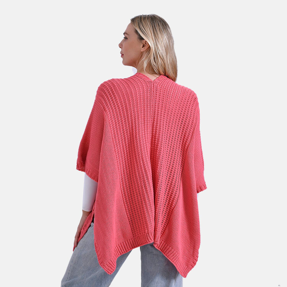 - Maisi 100% Acrylic Relax Fit Cardigan (One Size - 8 to 26) - Red