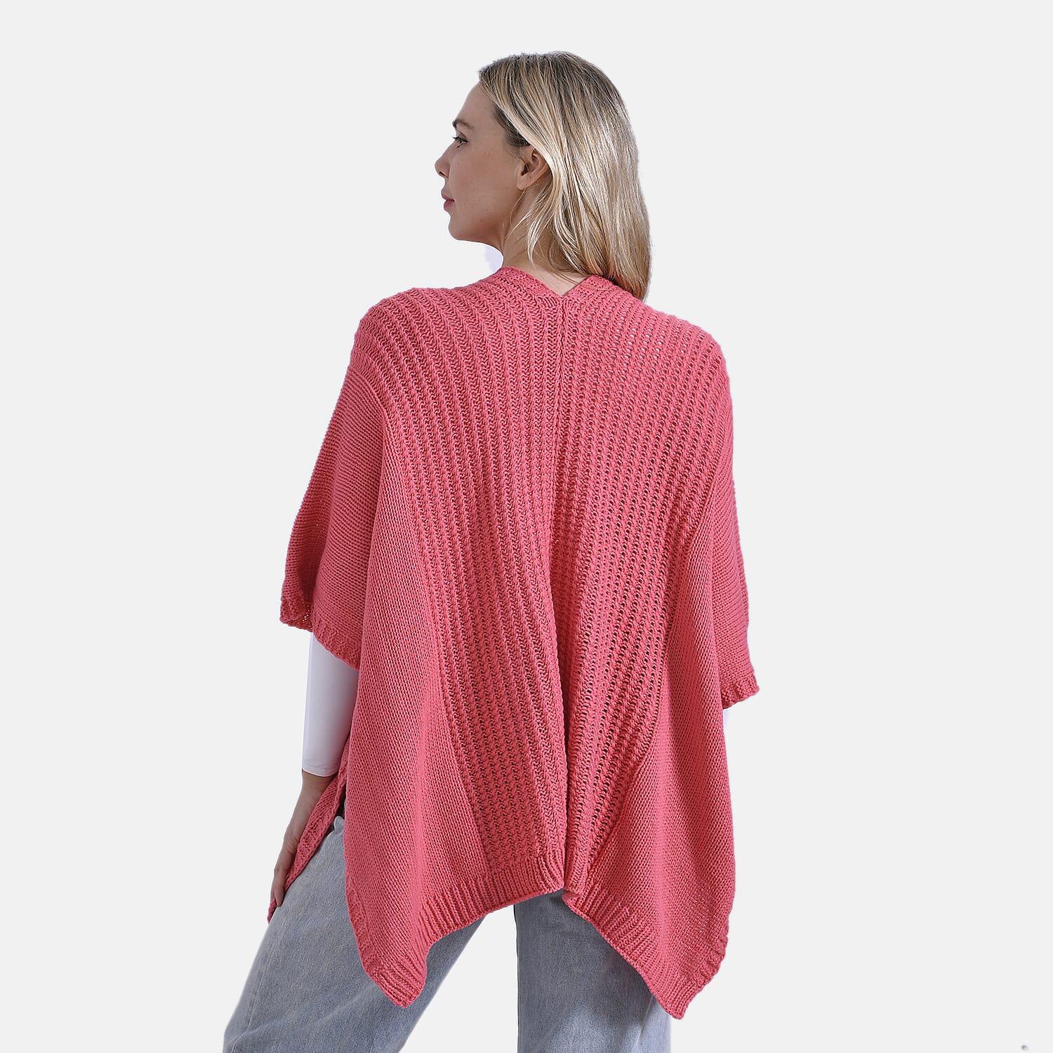 - Maisi 100% Acrylic Relax Fit Cardigan (One Size - 8 to 26) - Red