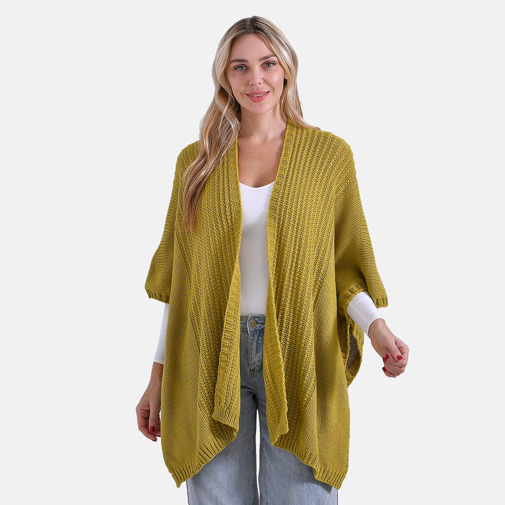 - Maisi 100% Acrylic Relax Fit Cardigan (One Size - 8 to 26) - Olive