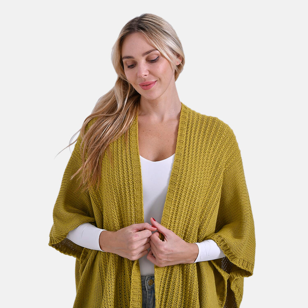 - Maisi 100% Acrylic Relax Fit Cardigan (One Size - 8 to 26) - Olive