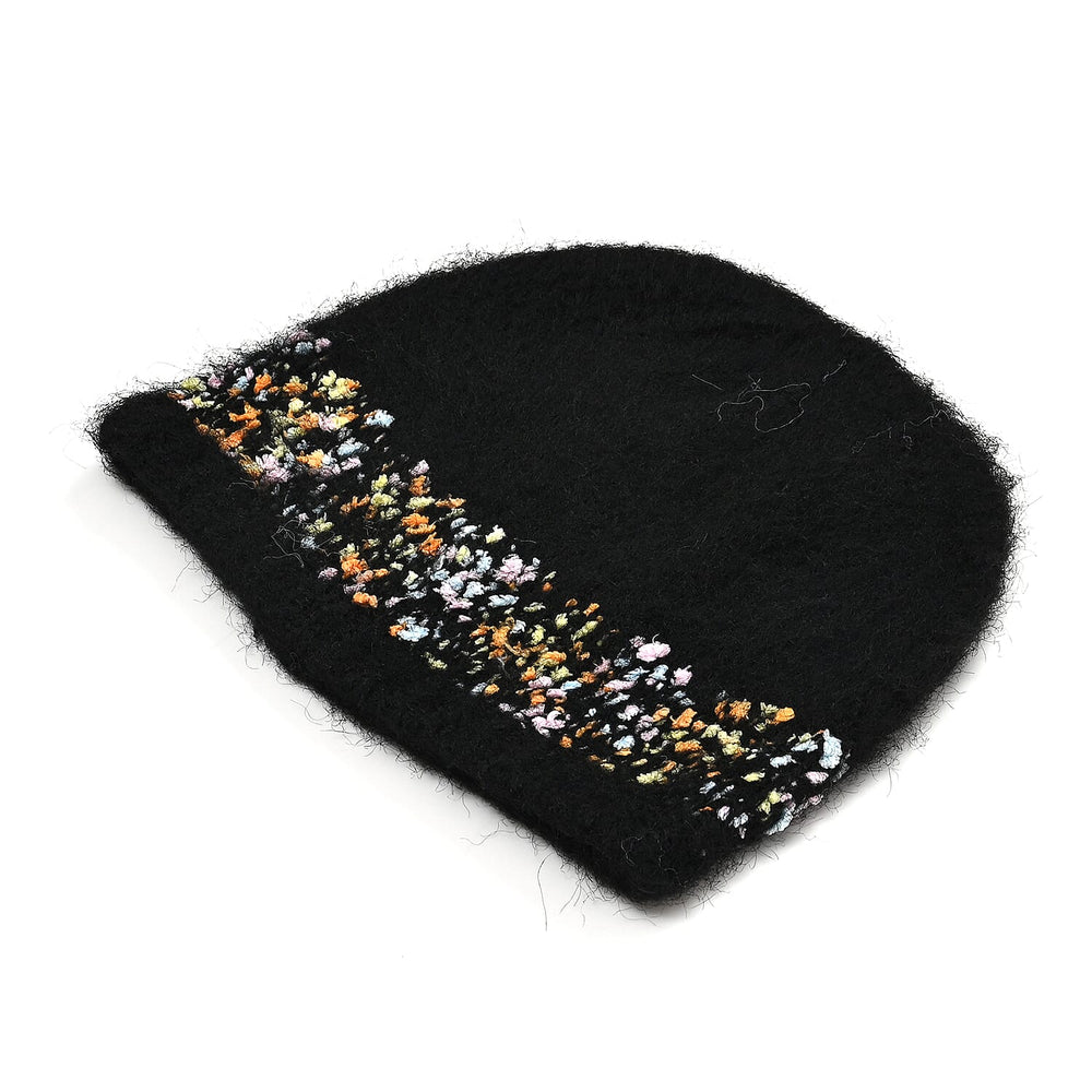 - Maisi Knitted Cozy Set of Two Scarf and Hat - Black