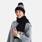 Styled By 2 Piece Set Hat - Scarf - Black