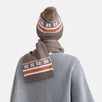 Styled By 2 Piece Set Hat - Scarf - Brown