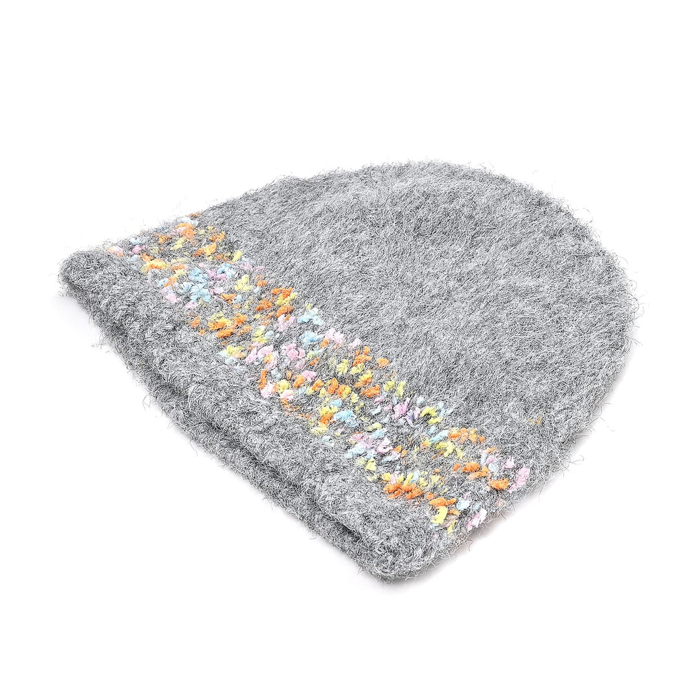 - Maisi Knitted Cozy Set of Two Scarf and Hat - Grey