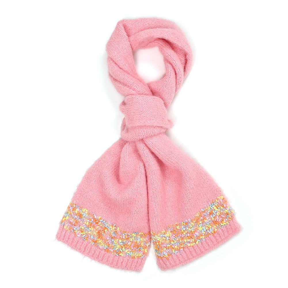 - Maisi Knitted Cozy Set of Two Scarf and Hat - Pink