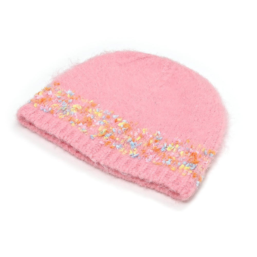- Maisi Knitted Cozy Set of Two Scarf and Hat - Pink