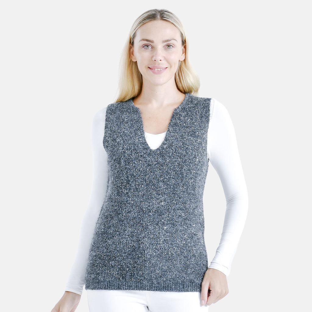 & Maisi Acrylic Patterned Vest