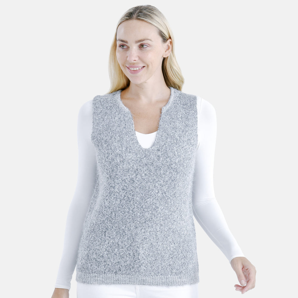 & Maisi Acrylic Patterned Vest