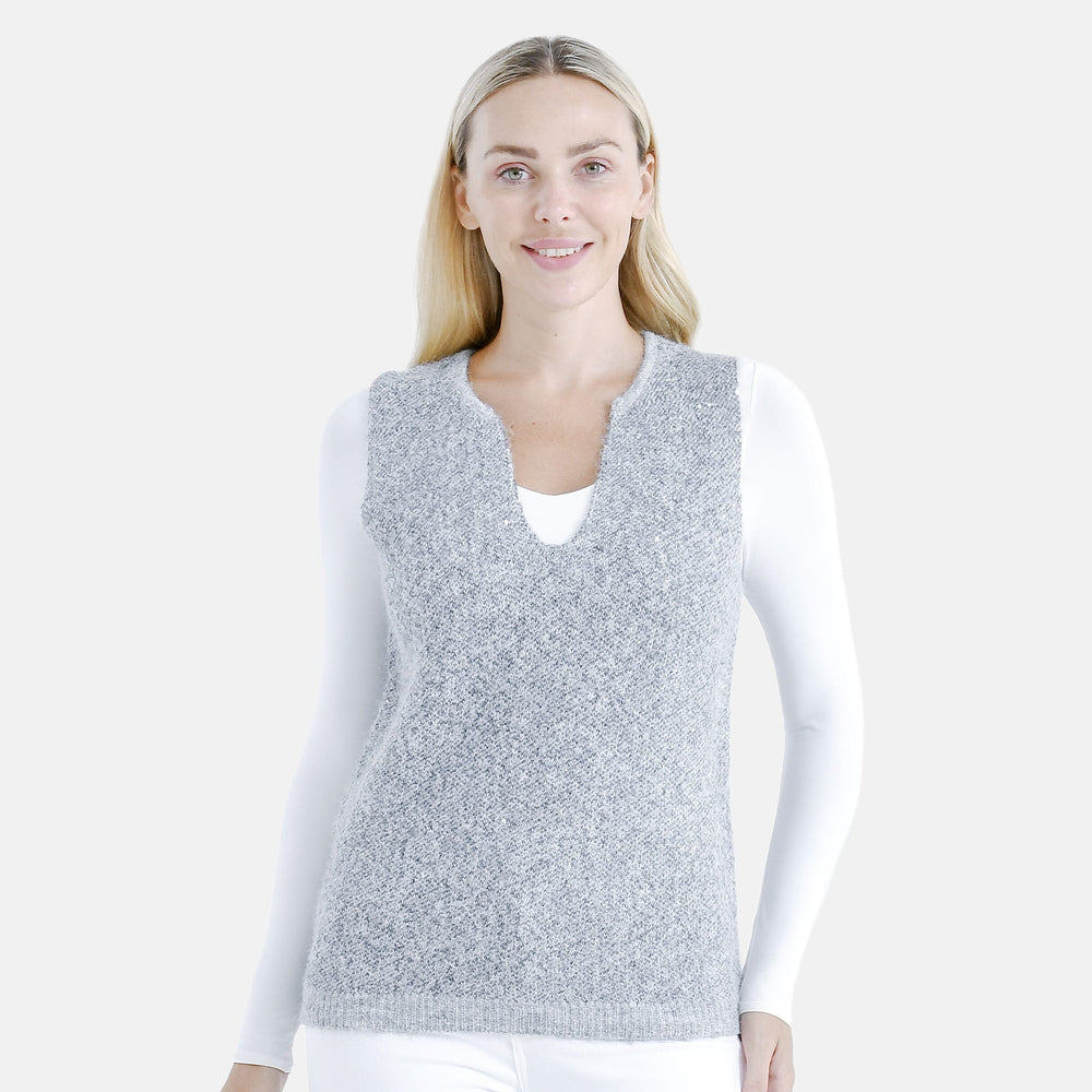& Maisi Acrylic Patterned Vest
