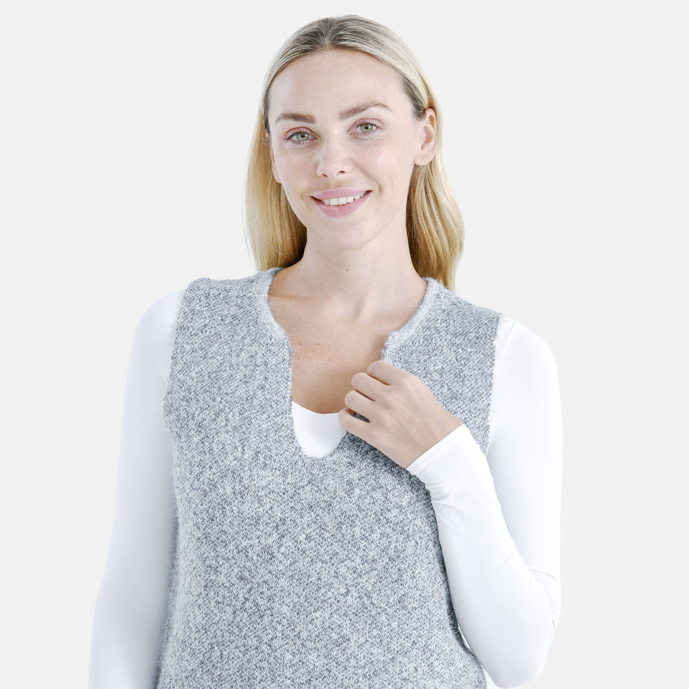 & Maisi Acrylic Patterned Vest