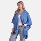 - Maisi 100% Acrylic Relax Fit Cardigan (One Size - 8 To 26) - Light Blue