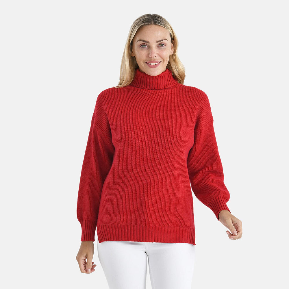 Super Sumptuous - Maisi Super Soft Roll Neck Jumper (Size - 18 to 22) - Mulberry