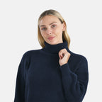Super Sumptuous - Maisi Super Soft Roll Neck Jumper (Size - 8 to 16) - Navy